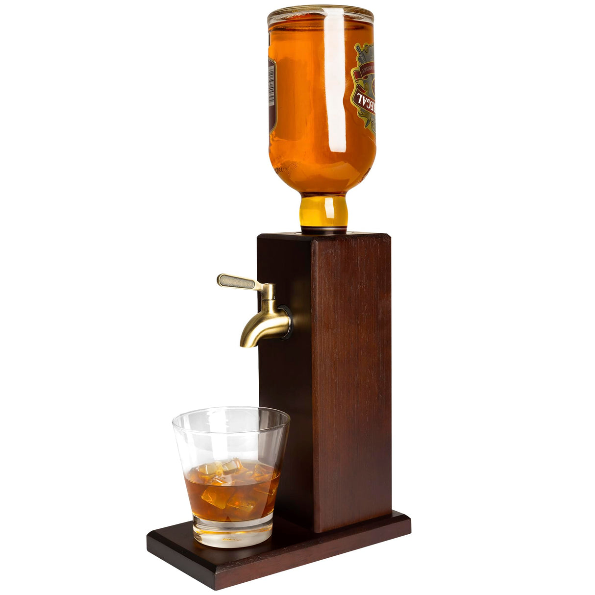 Countertop Liquor Dispenser for Home Bars – Wooden Whiskey Dispenser with Food-Safe All-Metal Valve – Bourbon Decanter & Whiskey Decanter for a Classy Presentation, Alcohol Gifts for Men by Ash Harbor Ash Harbor