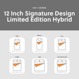 Signature Design by Ashley Limited Edition Plush 12 Inch Hybrid Mattress with Gel Memory Foam and Edge Support for Cool Sleep and Pressure Relief, California King Signature Design by Ashley