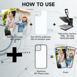 FOQENCCI 5 Piece Sublimation Case Compatible for iPhone 14 Pro Max,Blanks Printable DIY Phone Cases Soft Rubber + Hard PC Anti-Slip Shockproof Protective Phone Cover Compatible for iPhone 14 Pro Max FOQENCCI