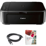 Canon Pixma MG3620 Wireless All-in-One Photo Inkjet Multifunction Printer (0515C002) Bundle with High Speed 6-Foot USB Printer Cable and Corel Paintshop Pro (Digital Download) Canon