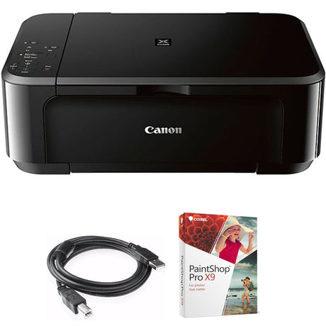 Canon Pixma MG3620 Wireless All-in-One Photo Inkjet Multifunction Printer (0515C002) Bundle with High Speed 6-Foot USB Printer Cable and Corel Paintshop Pro (Digital Download) Canon