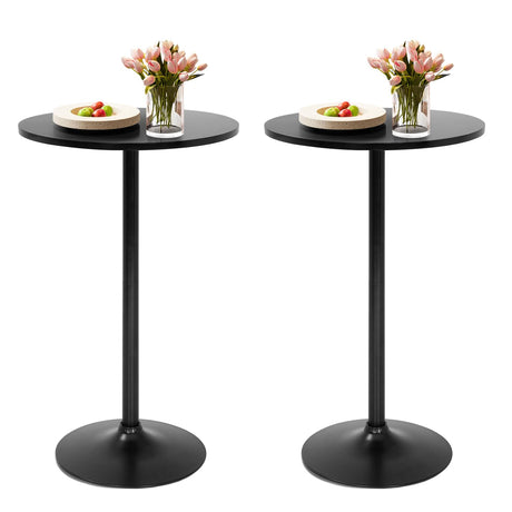 FDW Bistro Pub Table 40 Inch Height Cocktail Table Round Bistro Bar Table for Home, Kitchen Dining and Restaurant FDW