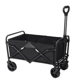 Folding Wagon Cart Large Capacity Heavy Duty Cart for Gardening,Camping,Shopping,Beach and Outdoor Sport LEWANJA