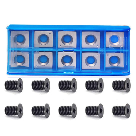 TJATSE 15 x15 x2.5mm-R150 Carbide Inserts Cutter Knives for Spiral Helical Cutterhead Woodworking, Fit for JET Dewalt DW735 WUDAHUA Various Spiral TJATSE