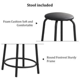 Olela Drafting Desk, Height Adjustable Drafting Table Versatile Art Craft Artists Paintings Storage Work Station with Tilting Temped Glasses Tabletop and Stool (Drawing Table - 1) Olela