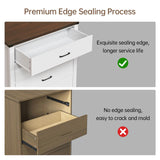 Airynee Farmhouse 5 Drawer Dresser for Bedroom, 47" Tall Chest of Drawers, Wood White Dresser with Deep Drawers, Storage Dressers Organizer for Bedroom, Living Room, Hallay, White Airynee