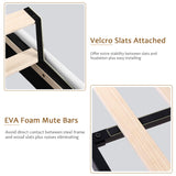 iPormis Full Size Velvet Platform Bed Frame with Button Tufted Headboard, Upholstered Bed Frame with Solid Wooden Slats, 8" Underbed Space, No Box Spring Needed, Noise Free, Easy Assembly, White iPormis