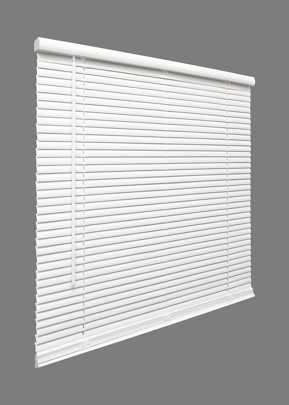 Cordless Room Darkening Mini Blinds for Indoor Windows - 28" W x 36" L - White, Over 1,400 Custom Sizes Starting at 9.97, 1" Vinyl Slats, Horizontal Window Blinds by Lumino Lumino