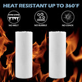 HTVRONT Shrink Wrap for Sublimation Tumblers 5X10 Inch - 100PCS Sublimation Shrink Wrap Sleeves, Heat-Resistant Tumbler Shrink Wrap Film HTVRONT