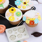 2PCS Rose Flowers silicone molds Cake Chocolate Mold wedding Cake Decorating Tools Fondant Sugarcraft Cake Molds ORIONE