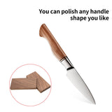 2 Pcs Walnut Wood Log Lumber Board Knife Handle Material, Square Turning BlanksHandle Plate for Instruments DIY Raw Wood Turning Blanks(5.1" x 2.3" x 0.5") Wislist