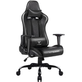 Black Gaming Chair for Kids&Teens High Back Gamer Chair Ergonomic Racing Chair with Comfortable Lumbar Support and Headrest Computer Desk Chair with Height Adjustable Swivel Office Chair(Black) WoodArtSupply