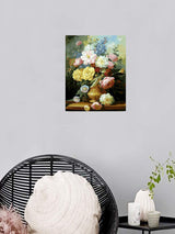 Newsight DIY Oil Painting Paintworks Paint by Number for Kids and Adults (16''Wx20''L , Peony Flower) Newsight