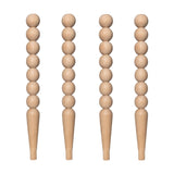 Beech Farmhouse Wood Table Leg - Unfinished - DIY Furniture - Turned Wooden Leg (36 Inch / 90 cm) Generic