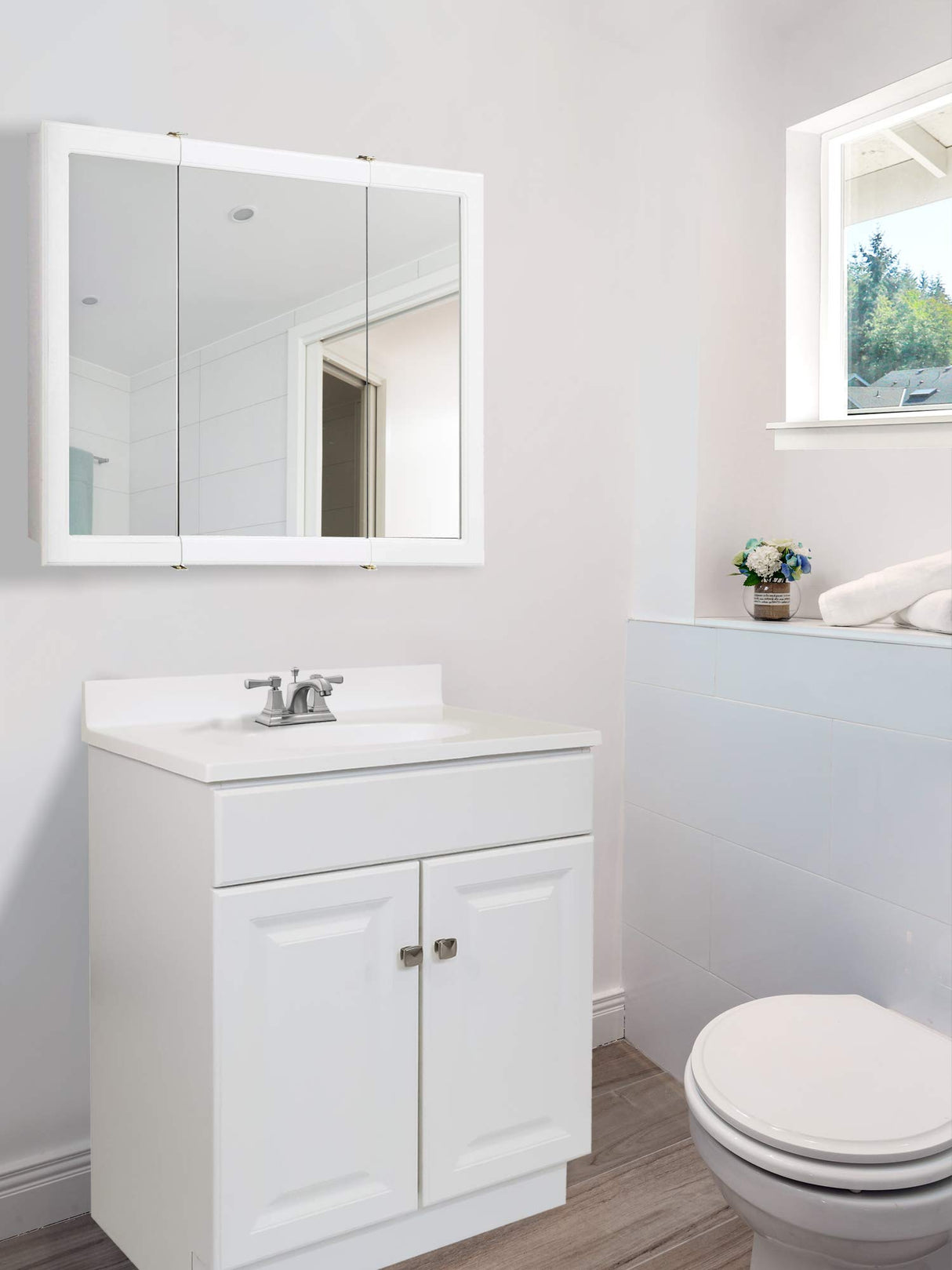 Design House Wyndham 24-Inch Bathroom Vanity Cabinet, Ready to Assemble, White, 597120 Design House