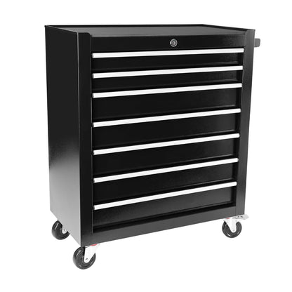 YSJZYBF 7 Drawers Rolling Tool Chest with Wheels Tool Box Organizer with Large Storage Cabinet Removable Portable Tool Cabinet with Locking System - WoodArtSupply