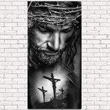 BOHADIY Jesus Diamond Painting by Numbers Big Large Size 16 x31 Inch 5D Full Diamond Painting Kits Religious Jesus Round Shape Diamond Dot Painting Kit Arts Crafts Home Fall Decor Easter Gift BOHADIY