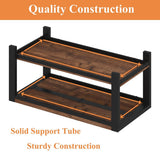 BON AUGURE Coffee Table for Living Room, Industrial Wood and Metal Living Room Tables, Farmhouse Rectangular Center Table (Rustic Oak, 43 Inch) BON AUGURE