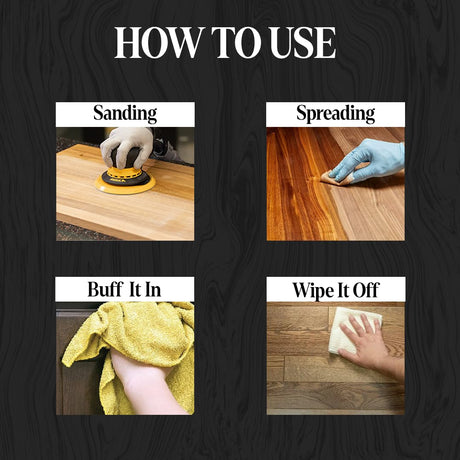 Magnifico® Wood Stain Monocoat Oil 1L (33.8 Oz) - Universal Oil, 100% Non Toxic, 0 VOC Finish for Wood, Leather, Plastics, Metals, Marbles | Interior & Exterior Use Magnifico