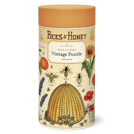 Cavallini Papers & Co. Bees & Honey 1,000 Piece Puzzle, Multi Cavallini