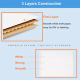 Wowxyz Shipping Boxes 9x6x2" 25 Pack - White Corrugated Cardboard Box Mailers for Small Business, Literature Mailer Box Packaging Supplies Wowxyz