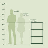 Furinno (99557EX/BK) Turn-N-Tube 4-Tier Multipurpose Shelf Display Rack - Espresso/Black Furinno