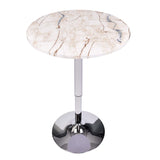 ARTETHYS Bar Table Adjustable Height Swivel 360 Degrees Round Tall Cpunter Height Pub Desk ARTETHYS