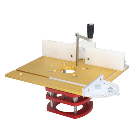 Precision Router Lift Table, Router Lift and Woodworking Router Table Insert Plate Lift Base, Max Lift 51mm Woodworking Engraving DIY Tools for Zooke