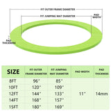 SKOK Trampoline Pad 12FT 14FT 20FT Trampoline Replacement Safety Pad Mat, No Holes for Pole, Waterproof Trampoline Accessories Spring Cover SKOK
