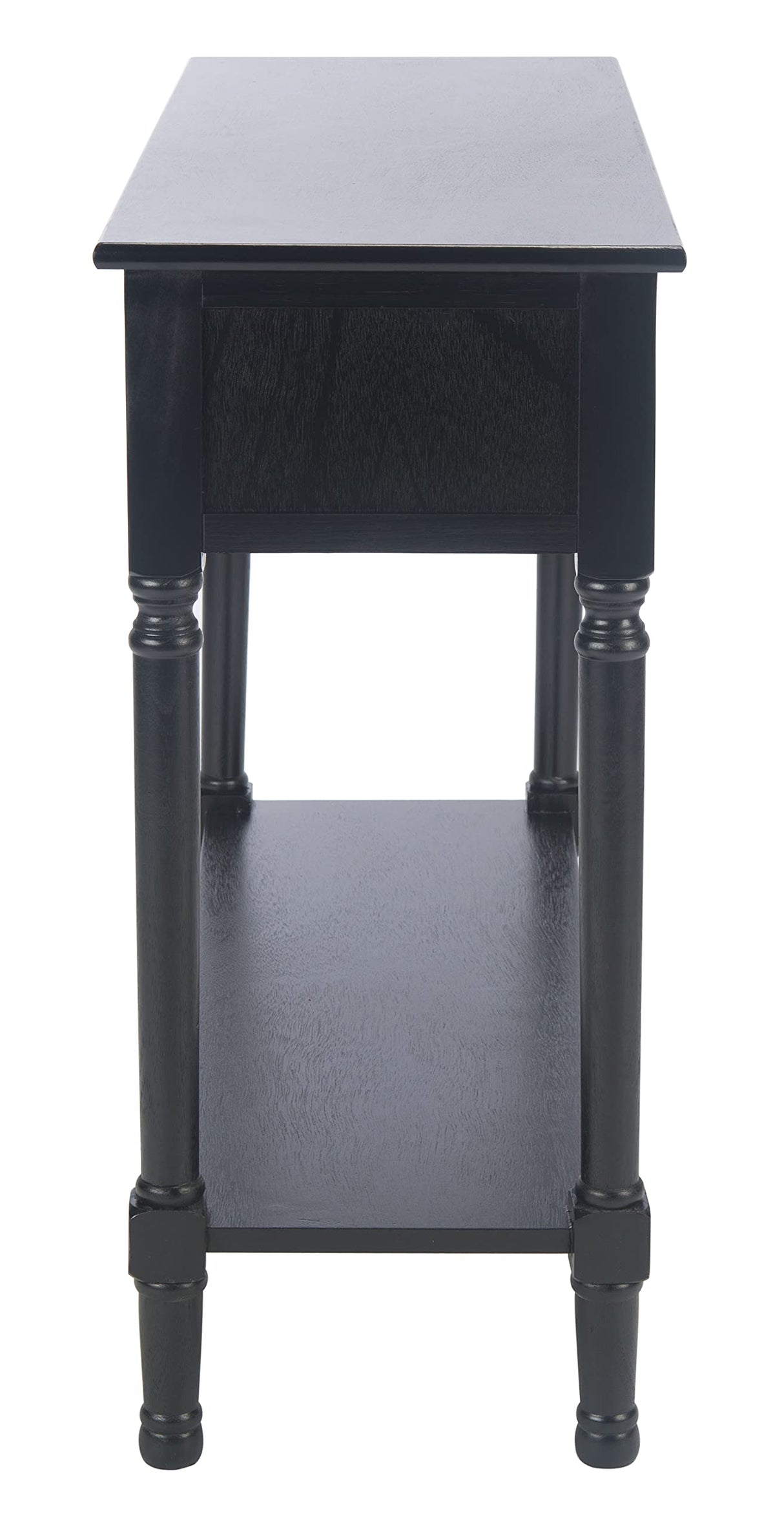Safavieh Home Collection Allura Black 2-Drawer Bottom Shelf Console Table Safavieh