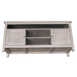International Concepts Entertainment/TV Stand - With 2 Doors, Washed Gray Taupe IC International Concepts