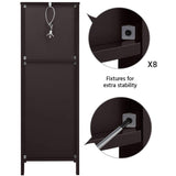 Yaheetech Espresso Wooden Multi-Functional Bathroom Storage Cabinet with Drawers and Adjustable Shelves Yaheetech