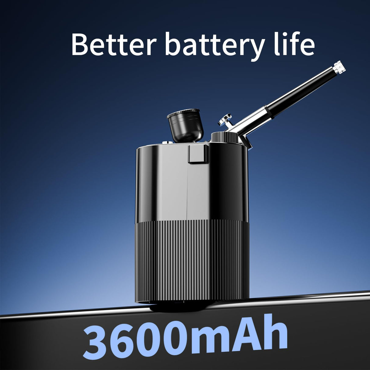 Crpen Airbrush Kit with Compressor 50PSI High Pressure Air Brush Set Non-Clogging Airbrush Gun Cordless Rechargeable Airbrush Kit for Painting,Nail Art,Barber,Makeup,Cake Decor (Black) crpen