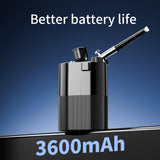 Crpen Airbrush Kit with Compressor 50PSI High Pressure Air Brush Set Non-Clogging Airbrush Gun Cordless Rechargeable Airbrush Kit for Painting,Nail Art,Barber,Makeup,Cake Decor (Black) crpen