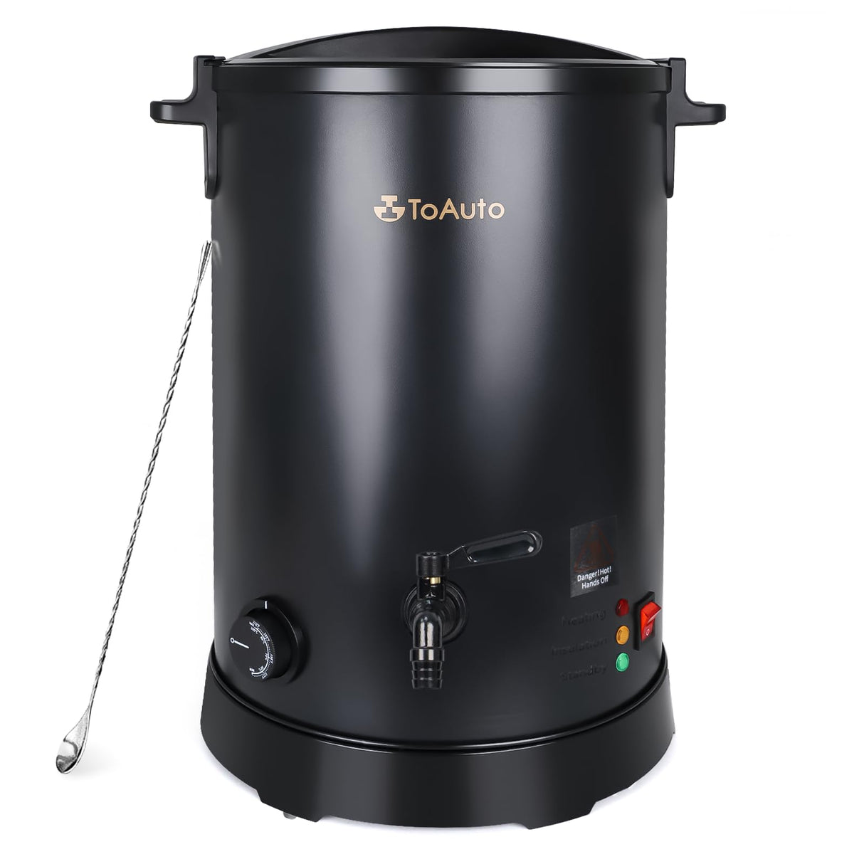 TOAUTO 30Lbs Commercial Wax Melter for Candle Making Large Electric Wax Melting Pot for Candle Making Business with Temperature Control & Quick Pour Spout TOAUTO