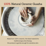 MEDITHERAPY SOKSAL GUASHA,Ceramic Gua Sha,Body Massage Tool, Korean Body Guasha, Guasha Board, Face Lift, Muscle Relief Massage Board (Body Massager) MEDITHERAPY