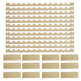 F2C Wood 72-Bottle Stackable Modular Wine Rack Wood Wine Cabinet Free standing Wine Storage Organizer Display Shelf Wine Bottle Holder Kitchen Decor Classic Style, Wobble Free F2C