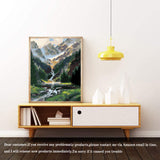 Paint by Number Mountains waterfall DIY Painting On Canvas, Paintwork with Paintbrushes Acrylic Paints,Perfect for Paint by Numbers for Adults and Kids Students Beginner, for Home Wall Decor16x20 Inch eniref