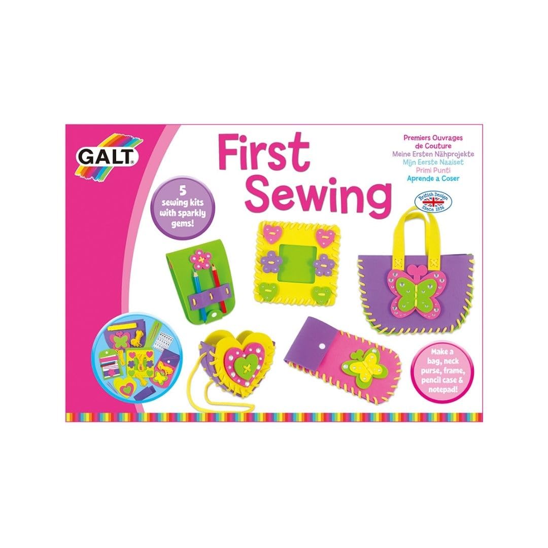 Galt Toys, First Sewing Kit for Kids, Learn to Sew DIY Craft Kit, Ages 5+ Galt