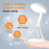 Battery Operated Lamp Rechargeable Lamp Foldable+Portable Light,9 Brightness Dimmable Cordless Lamp Rechargeable Light Wireless Lamp Mini Lamp,Cordless Lamps Rechargeable Cordless Table Lamp USB Light One Fire