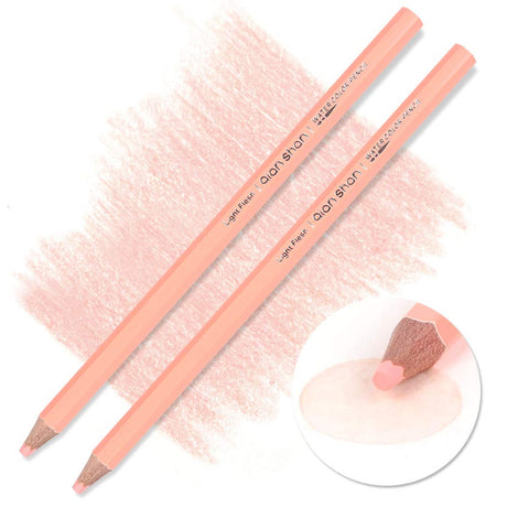 qianshan 2Pcs Flesh Light Color Watercolor Pencils Skin Tone Lead Core Pencil for Portrait Comic Adult Coloring Books Artist Coloring Drawing Sketching Blending qianshan