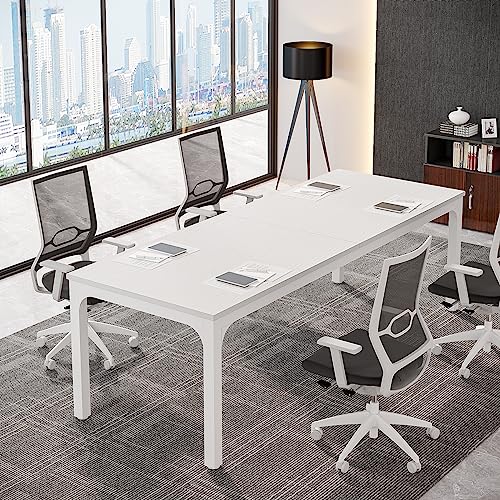 LITTLE TREE 78.7 Inches Extra Long Two Person Office Desk,Double Workstation for Home Office - WoodArtSupply