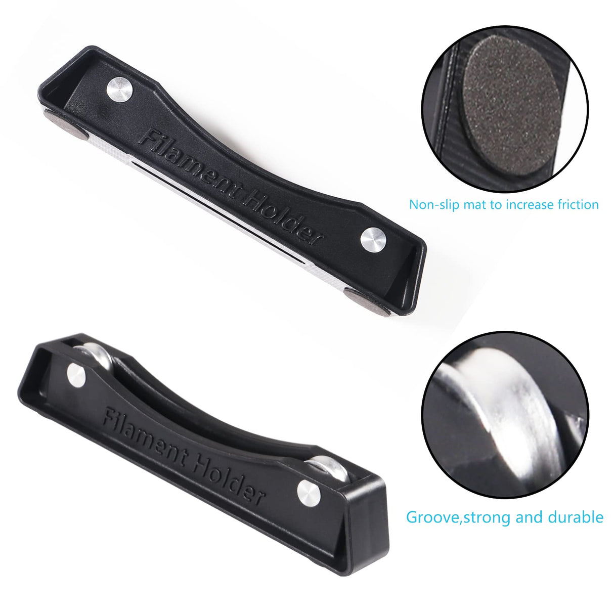 Aobao 4pcs 3D Printer Filament Spool Holder Stand Metal Bearing Design Compatible with All Filament Types for PLA/ABS/TPU and Other Printing Materials Aobao