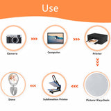 Car Hanging Ornament,Angel Wing Car Rearview Mirror Pendant with Sublimation Blank Pendant Heat Transfer Photo Frame for Automobiles Home Window Christmas Ornaments (Silver-5PC) WoodArtSupply