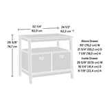 Sauder Trestle Lateral File, L: 32.28" x W: 24.49" x H: 29.41", Vintage Oak Finish Sauder