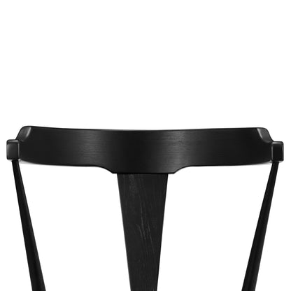 POLY & BARK Enzo dining chairs, Single, Black - WoodArtSupply