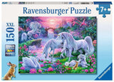 Ravensburger Unicorns in Sunset Glow - 150 Piece Jigsaw Puzzle for Kids | Unique Piece Design | Enhances Creativity | Perfect for Family Bonding | Fun and Educational Toy Ravensburger