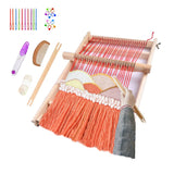 RRigo Weaving Loom Kit, 15.7" H x 11.8" W Wooden Tapestry Looms, Large Weaving Frame to Handcraft for Beginners, Came Pre-Warped for Quick Start RRigo