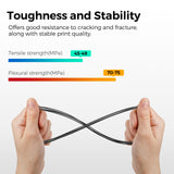 FLASHFORGE PLA Filament 1.75mm Black, 3D Printer Filament Bundle 2kg (4.4lbs) Cardboard Spool, Dimensional Accuracy +/- 0.02mm, 3D Printing Filament Easy to Use and Fits for Most FDM 3D Printers FLASHFORGE