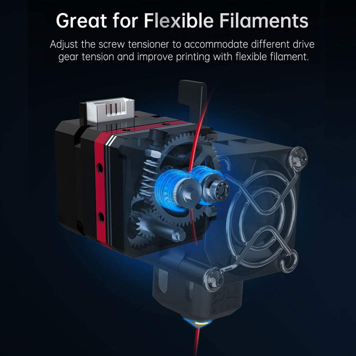 BIQU H2 V2S Direct Drive Extruder for BIQU BX, New Upgrade Dual Gear Extruder DIY for Creality Ender Series, CR Series, Anycubic Mega S, Geeetech 3D Printers BIGTREETECH